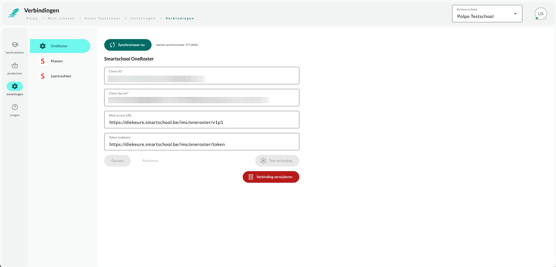 verbinden SmartSchool