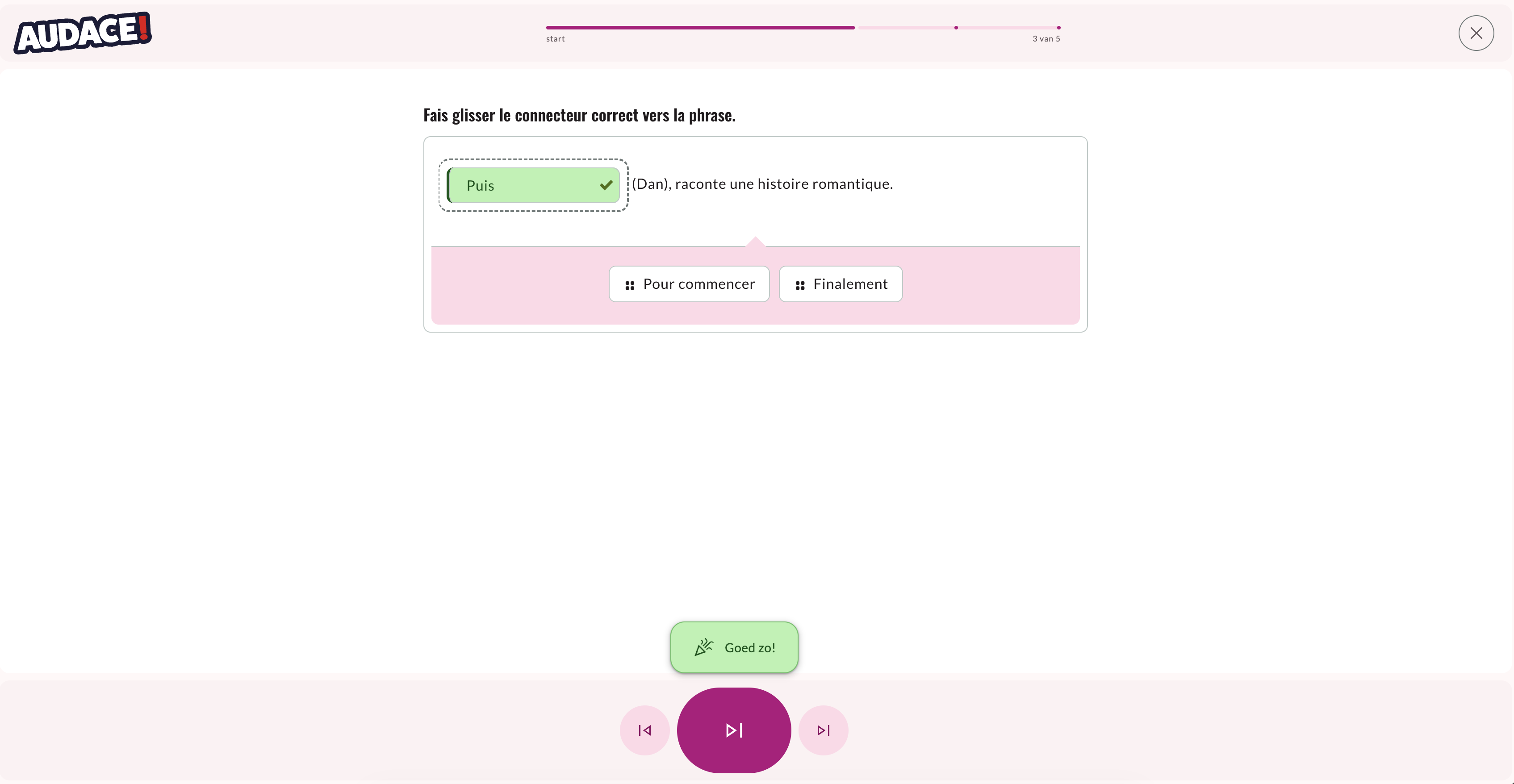 verbeterde oefenflow